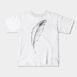 Feather sketch Kids T-Shirt